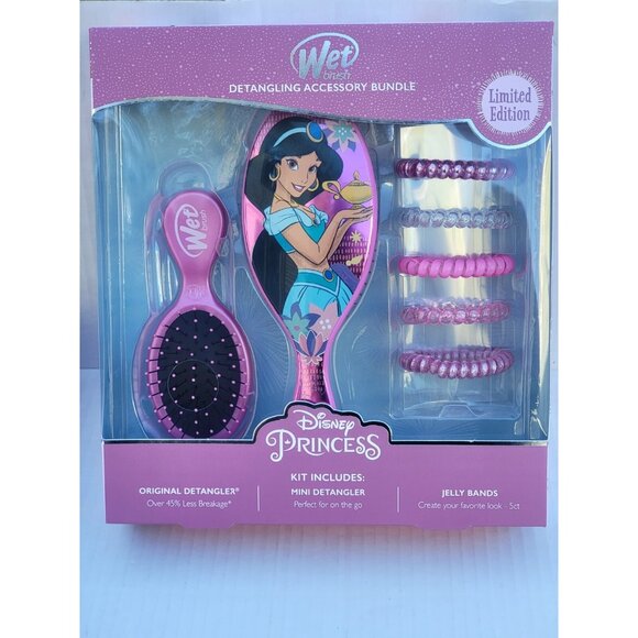 Wet Brush Disney Princess Jasmine Original & Mini Detangler Accessory Set NEW - Picture 1 of 6
